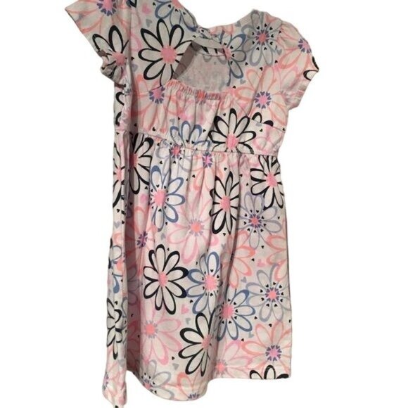 Healthtex Girls Floral Dress Monogramed PJA Pink/Blue SZ 4T - Picture 4 of 4